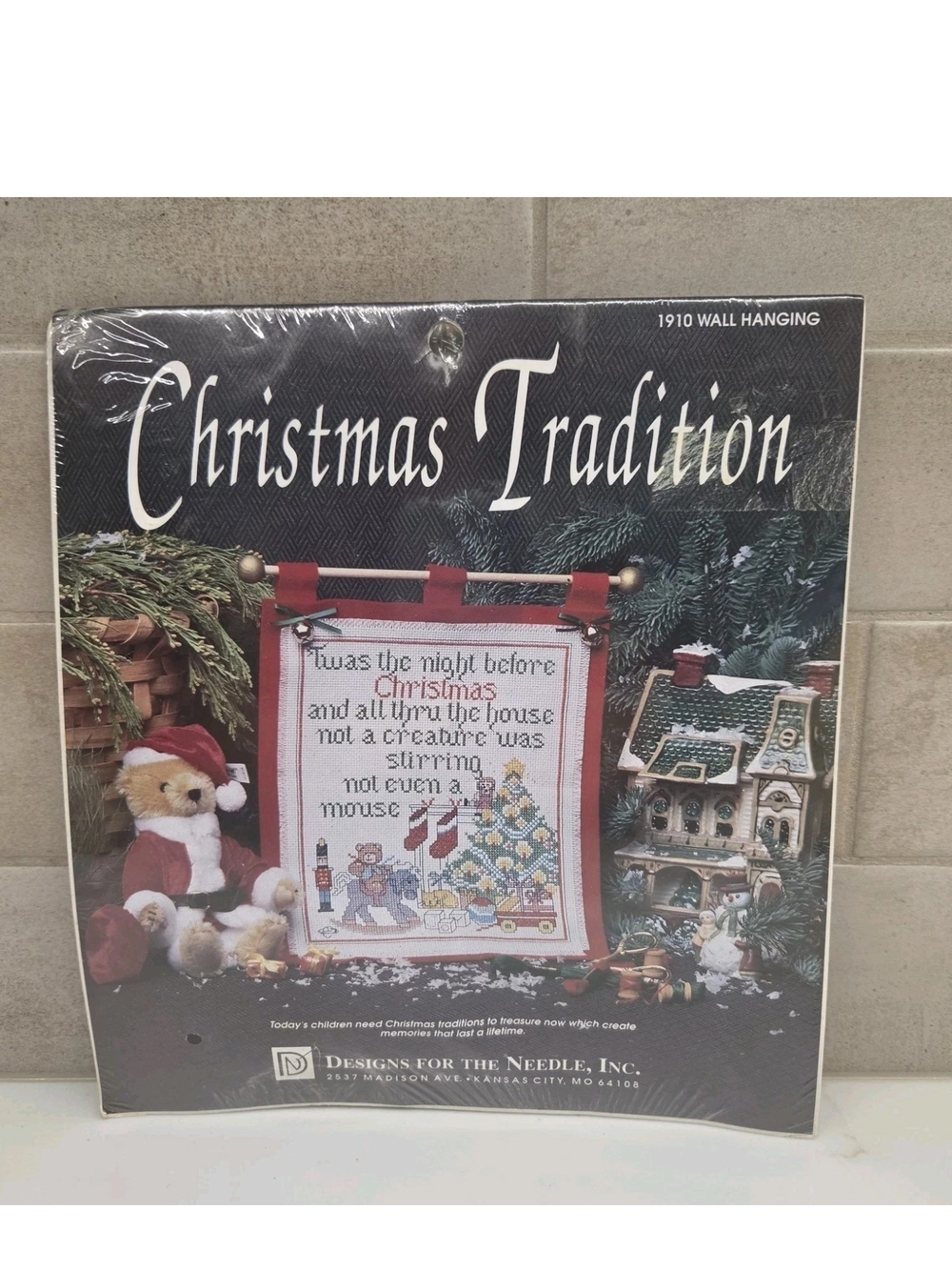 Designs For The Needle Christmas Tradition 1910 Wall Hanging Cross Stitch